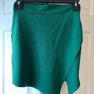 Forever 21 Green Mini Skirt-Small